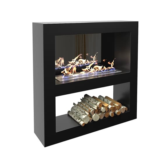 Биокамин "Русский огонь" Лобби 1300 настенный с декоративным стеклом (стемалитом) по цене 76 500 руб.