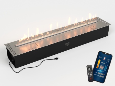 Автоматический биокамин Lux Fire Smart Flame 1400 RC INOX по цене 504 460 руб.