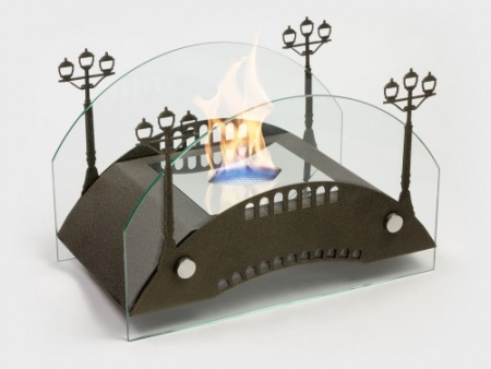 Настольный биокамин Lux Fire "Пушкинский мост" M Бронза по цене 19 602 руб.