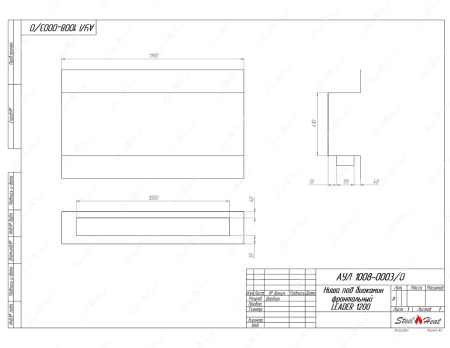 Биокамин фронтальный SteelHeat Leader 1200 стекло по цене 46 896 руб.