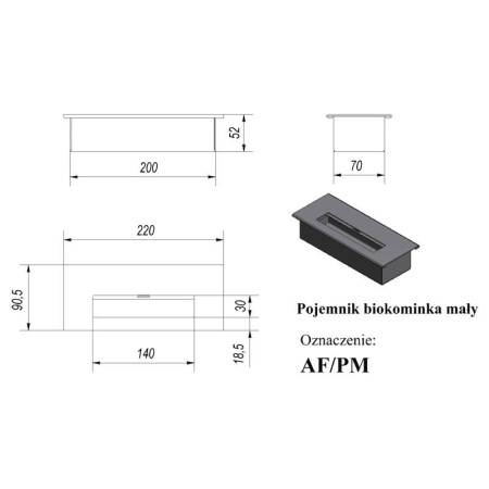 Биокамин Kratki DELTA (400*600), TUV по цене &euro;182